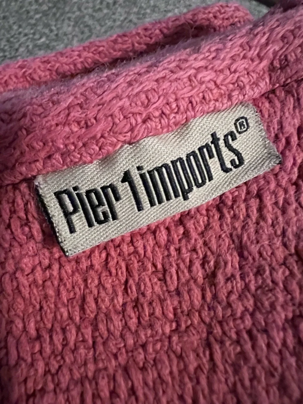 Vintage Pier 1 Imports Terracotta Textured Throw Blanket
